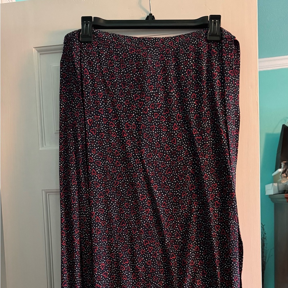 Joules wrap around skirt with hearts w size 12